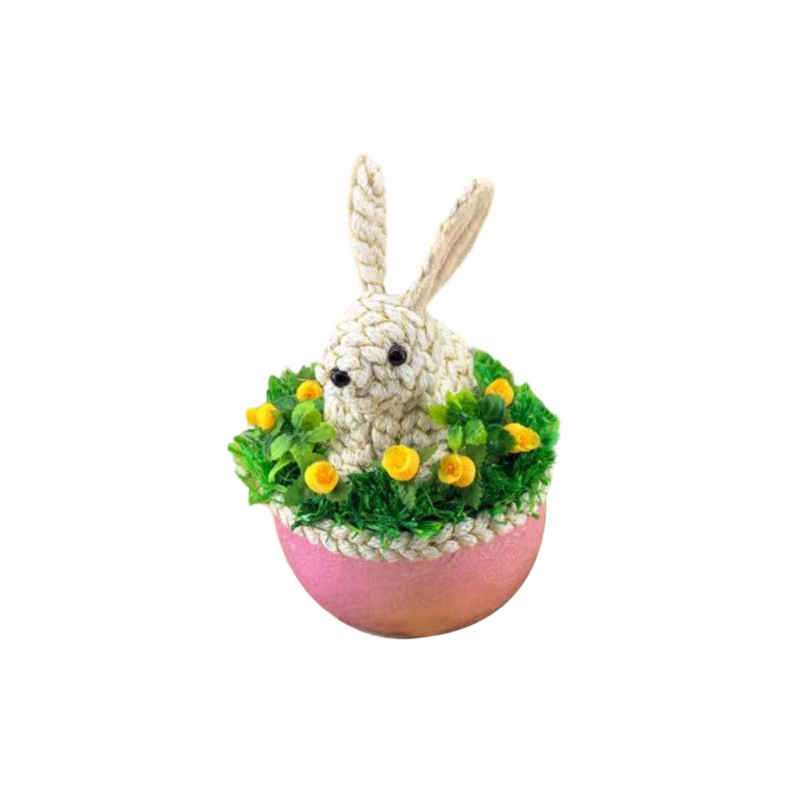 Basket, Green Grass, Yellow Flowers, Gold Rope, Figurine One Size
Basket, Green Grass, Yellow Flowers, Gold Rope, Figurine One Size