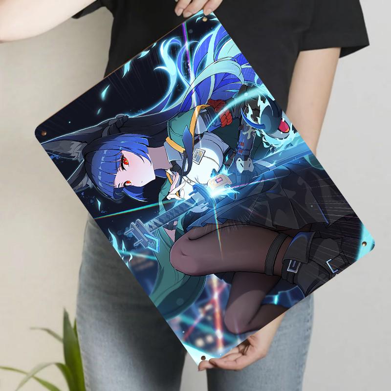 Anime Girl Warrior Metal Wall Art Decor Japanese Manga Character Poster for Home Room Decoration 20x30cm(7.8x11.8inch)
Anime Girl Warrior Metal Wall Art Decor Japanese Manga Character Poster for Home Room Decoration 20x30cm(7.8x11.8inch)