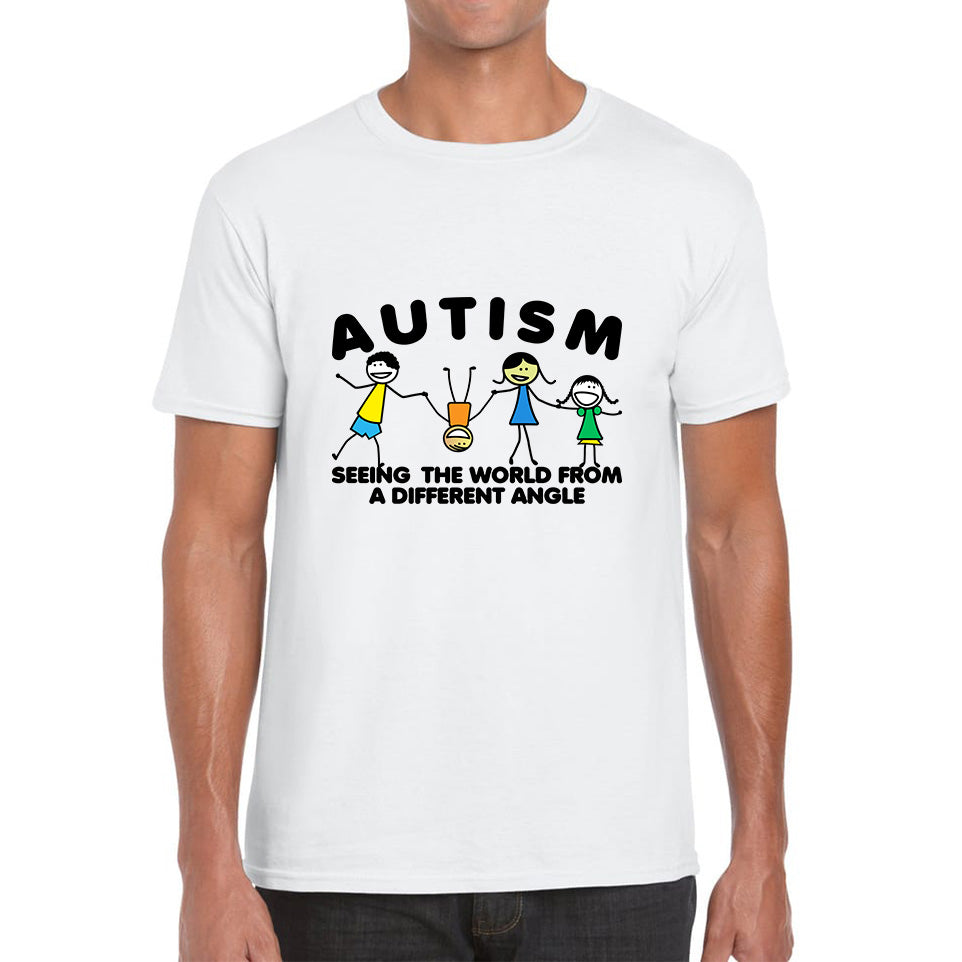 Autism Seeing The World From A Different Angle Autism Awareness Autism Support Autistic Pride Mens Tee Top S
Autism Seeing The World From A Different Angle Autism Awareness Autism Support Autistic Pride Mens Tee Top S
