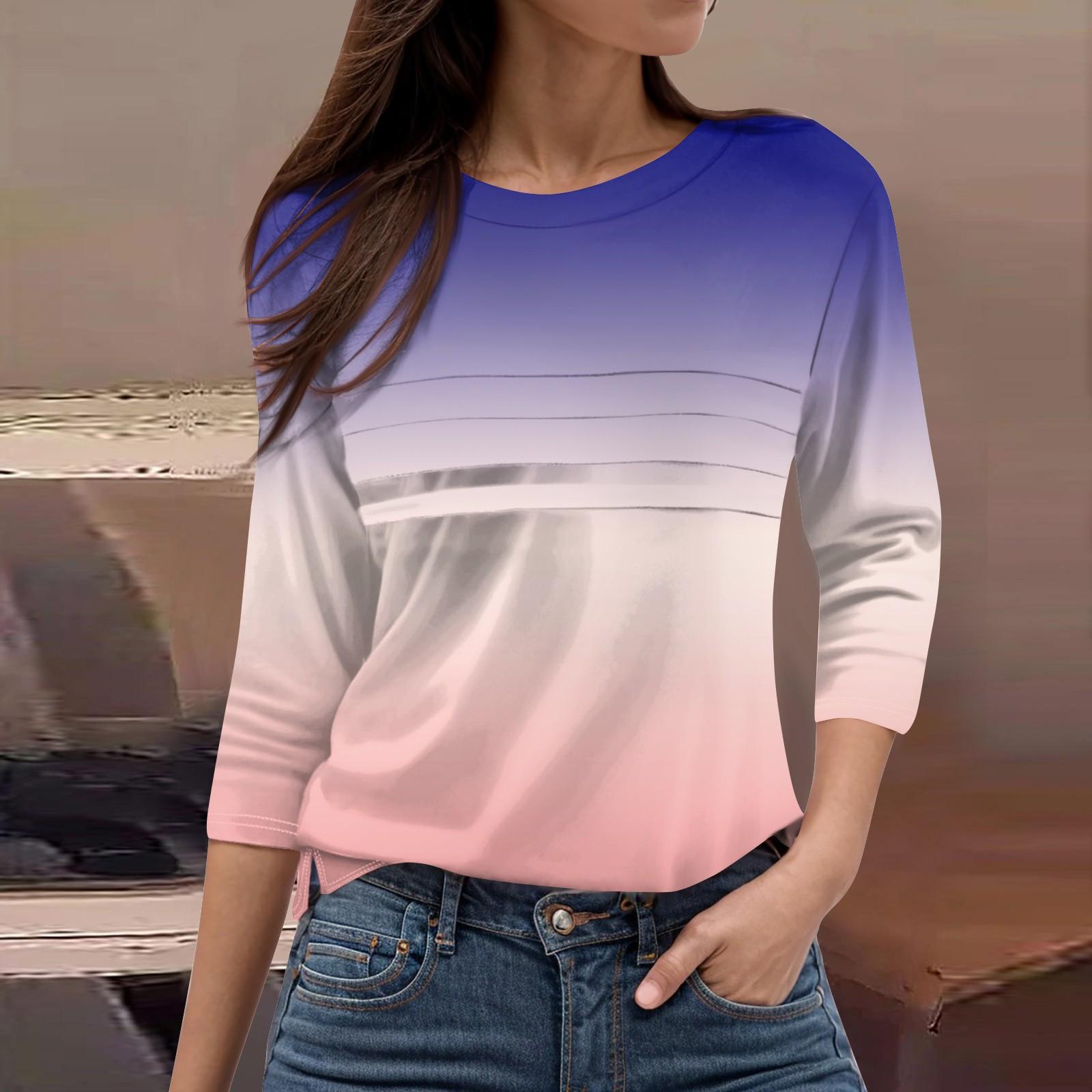 Жіночий модний повсякденний вільний топ з принтом і круглим вирізом з рукавами 3/4 XXXL
Жіночий модний повсякденний вільний топ з принтом і круглим вирізом з рукавами 3/4 XXXL