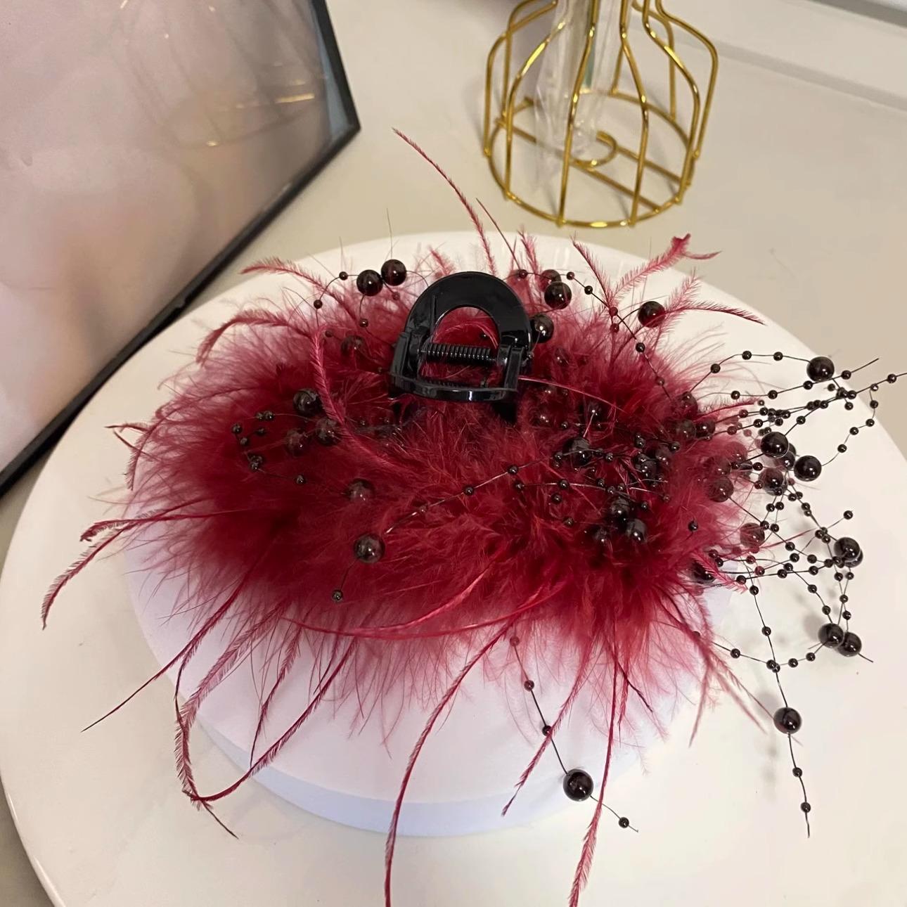 Pure Desire Wind Feather Tassel Catching Clip Women 2024 New Ostrich Hair Hairpin Back Of Head Coiled Shark Headpiece червоний
Pure Desire Wind Feather Tassel Catching Clip Women 2024 New Ostrich Hair Hairpin Back Of Head Coiled Shark Headpiece червоний