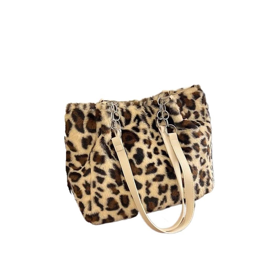 Portable Square Shape Fluffy Tote Bag Large Capacity Underarm Style Tote Bag Trendy Design Leopard Print Bag Social Events
Portable Square Shape Fluffy Tote Bag Large Capacity Underarm Style Tote Bag Trendy Design Leopard Print Bag Social Events