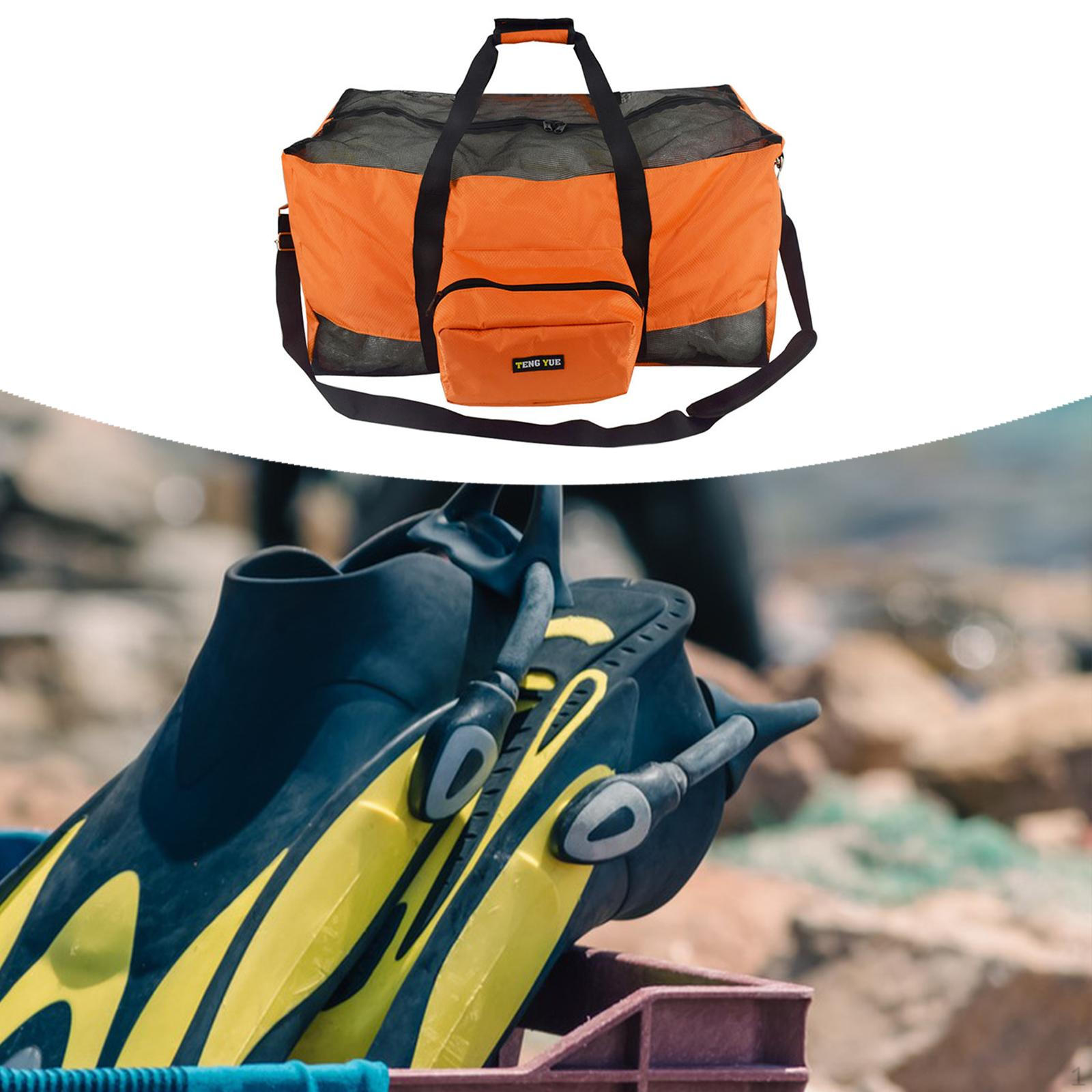 Breathable Mesh Diving Bag for , Adjustable Shoulder Strap, Multi-Purpose Carrying 66 X 35 Cm помаранчевий
Breathable Mesh Diving Bag for , Adjustable Shoulder Strap, Multi-Purpose Carrying 66 X 35 Cm помаранчевий