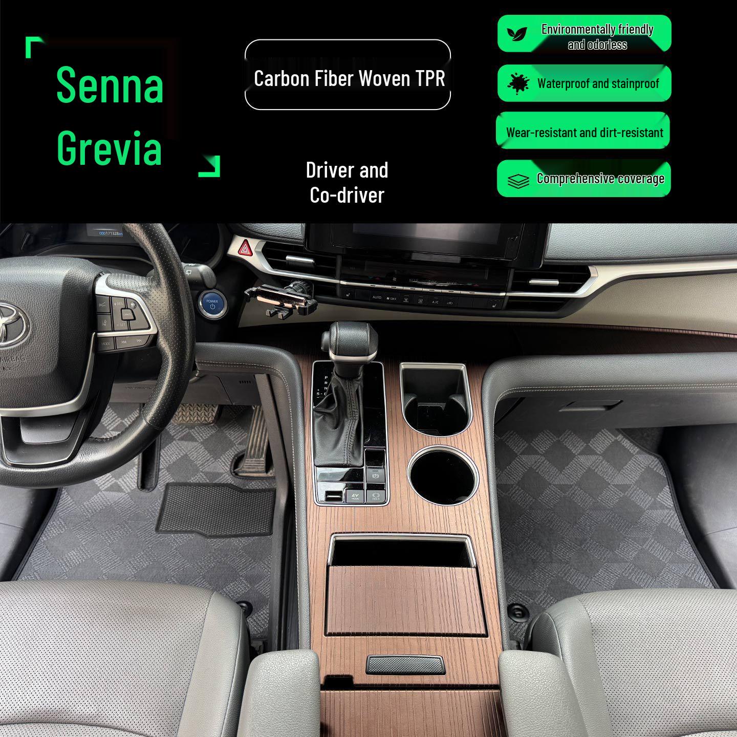 Коврики на пол в среднем/втором ряду в ковровом стиле для Toyota Sienna и Granvia
Коврики на пол в среднем/втором ряду в ковровом стиле для Toyota Sienna и Granvia