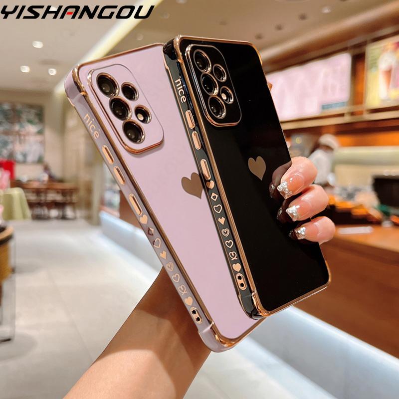 Luxury Plating Case For Samsung Galaxy A55 A53 A54 5G S23 S24 FE S25 S24 Ultra Side Love Heart Pattern Silicone Soft Phone Cover For Samsung S24 Plus
Luxury Plating Case For Samsung Galaxy A55 A53 A54 5G S23 S24 FE S25 S24 Ultra Side Love Heart Pattern Silicone Soft Phone Cover For Samsung S24 Plus