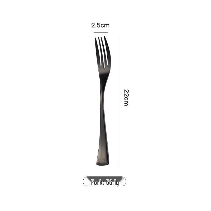 QianXing Black Fish-Tail Stainless Steel Dinner Forks (10-Pack)
QianXing Black Fish-Tail Stainless Steel Dinner Forks (10-Pack)