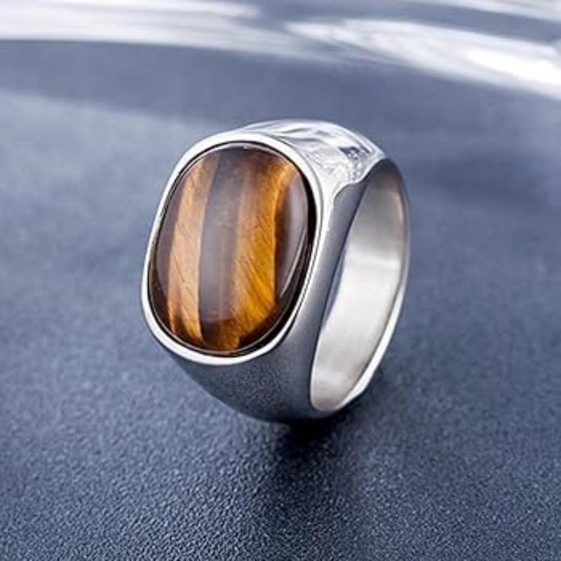 Fashion Men s Stainless Steel Ring Punk Retro Style Eye Decoration Brown Ring Classic Trendy Party Jewelry 13
Fashion Men s Stainless Steel Ring Punk Retro Style Eye Decoration Brown Ring Classic Trendy Party Jewelry 13