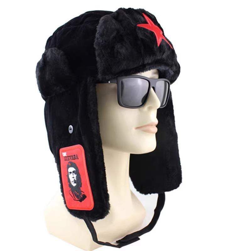 Новый стиль мужской зимней толстой плюшевой шапки с вышивкой в виде пятиконечной звезды, для верховой езды, ветрозащитная и теплая шапка для защиты ушей Average Size
Новый стиль мужской зимней толстой плюшевой шапки с вышивкой в виде пятиконечной звезды, для верховой езды, ветрозащитная и теплая шапка для защиты ушей Average Size