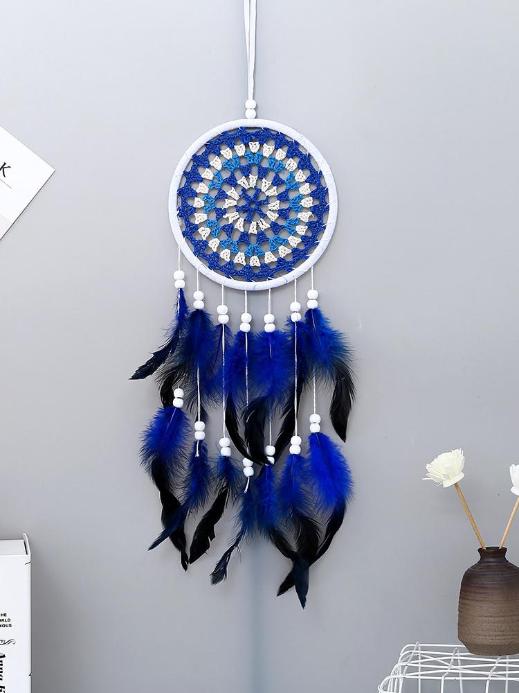 Dream Catcher Office Bedroom Hanging Ornaments Creative Hand-Woven Feather Car Pendant Wall Decor Birthday Gift Home Decoration синій
Dream Catcher Office Bedroom Hanging Ornaments Creative Hand-Woven Feather Car Pendant Wall Decor Birthday Gift Home Decoration синій