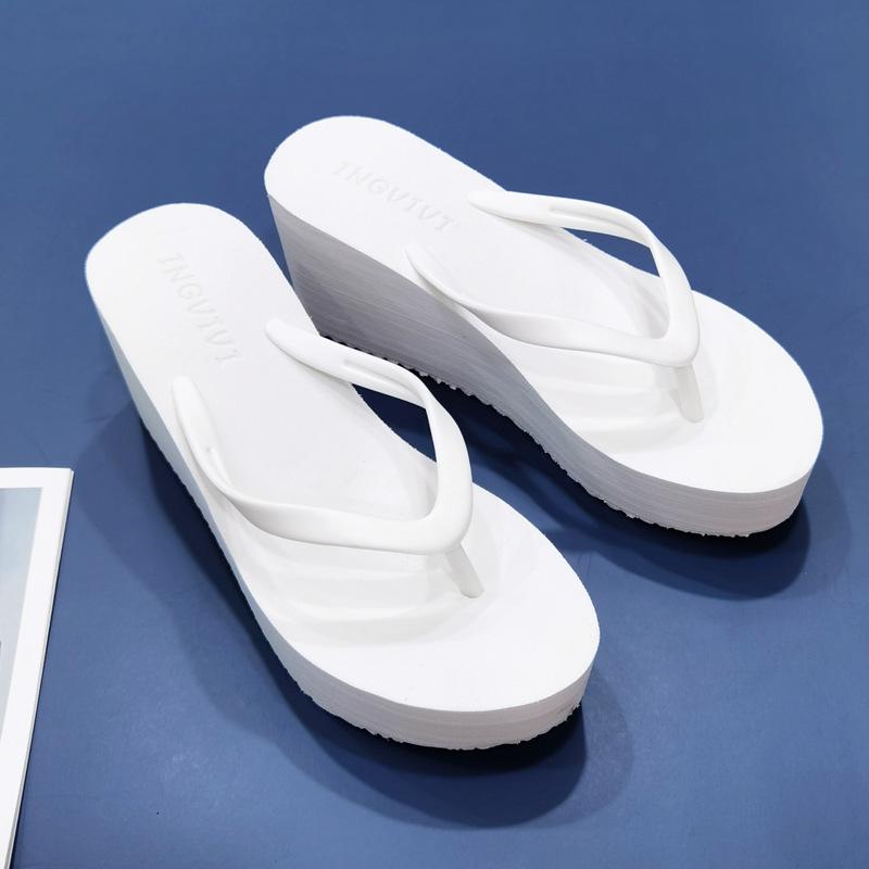 Women s Summer Wedge Heel Sandals - 7.5cm Solid Color High-Heeled Flip-Flops, Korean Style Mid-Heel Beach Slippers. 39 белый
Women s Summer Wedge Heel Sandals - 7.5cm Solid Color High-Heeled Flip-Flops, Korean Style Mid-Heel Beach Slippers. 39 белый