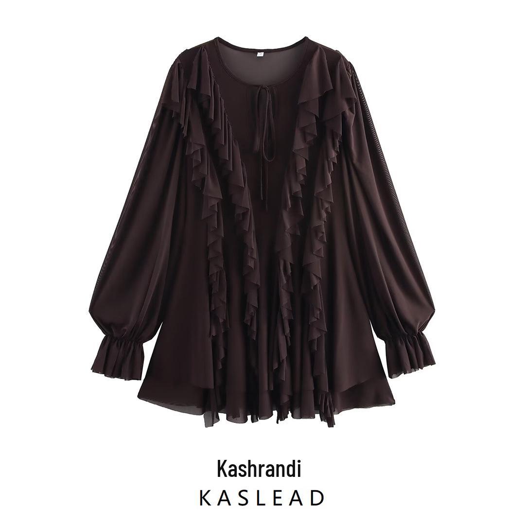 2025 Spring Women s European & American Style Round Neck Dress with Layered Decoration and Long Sleeves S
2025 Spring Women s European & American Style Round Neck Dress with Layered Decoration and Long Sleeves S