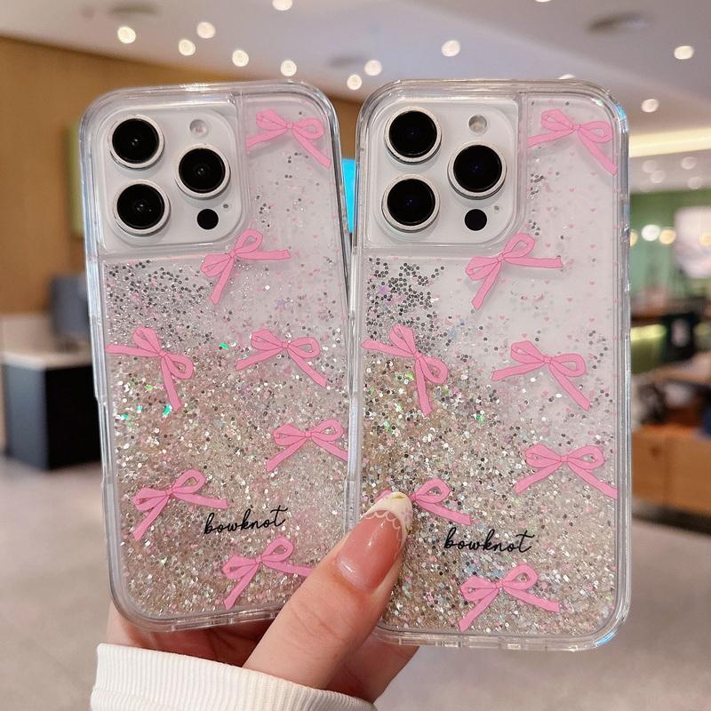 Pink Bowknot Pattern Glitter Clear Anti-Fall Case For iPhone 16 Pro Max 15 Plus 14 Pro 13 12 11 Soft Silicone Shockproof Phone Cover iPhone 11 рожевий
Pink Bowknot Pattern Glitter Clear Anti-Fall Case For iPhone 16 Pro Max 15 Plus 14 Pro 13 12 11 Soft Silicone Shockproof Phone Cover iPhone 11 рожевий