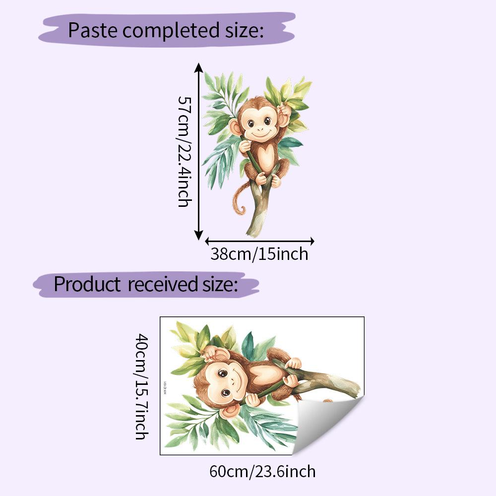 Cute Monkey Climbing Tree Wall Sticker Self-Adhesive Removable for Bedroom Living Room Hallway Closet Dorm Home Decor Art 40x60CM разноцветный
Cute Monkey Climbing Tree Wall Sticker Self-Adhesive Removable for Bedroom Living Room Hallway Closet Dorm Home Decor Art 40x60CM разноцветный