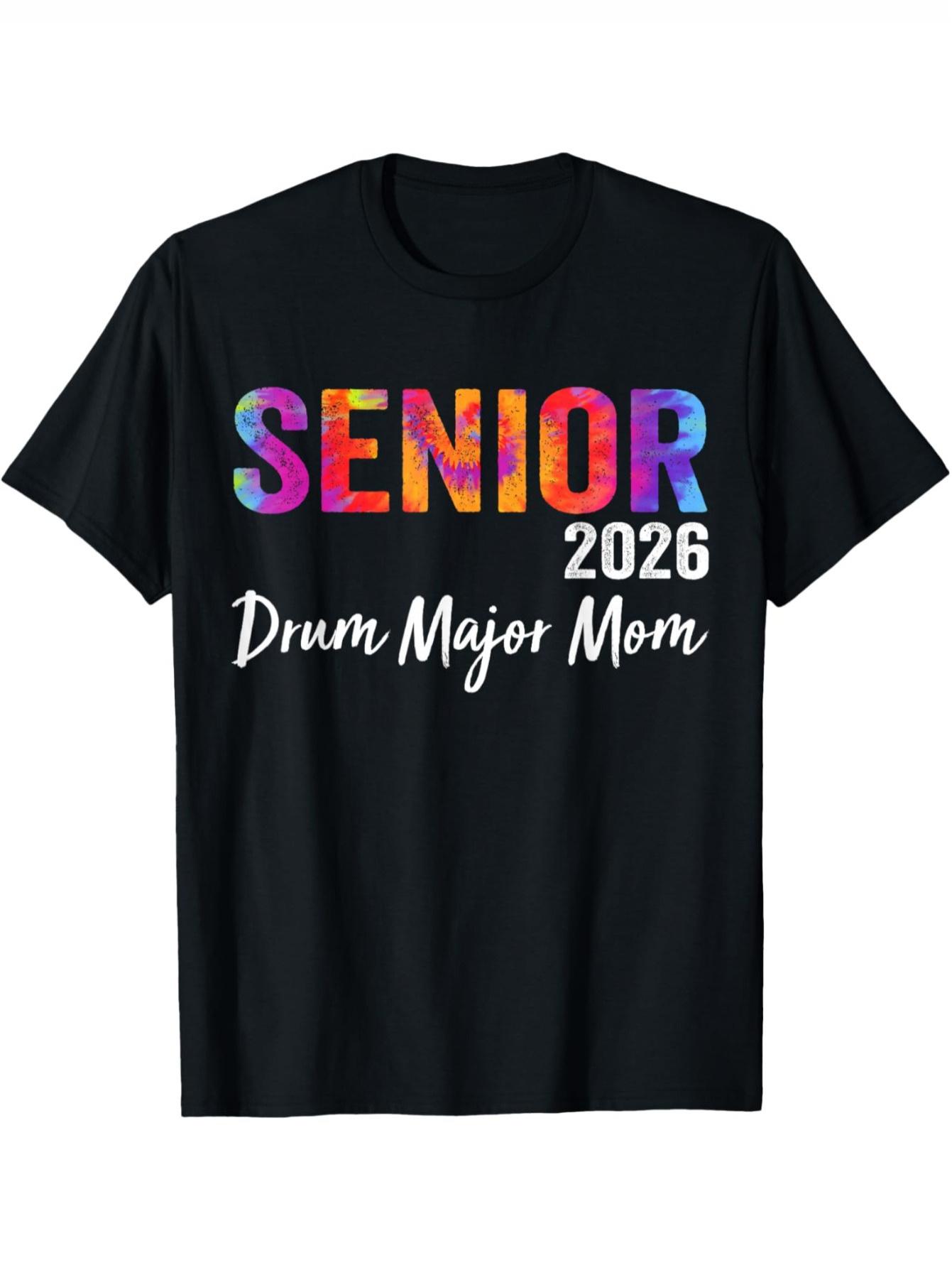 2026 Senior Drum Major& Marching Band Mom Tie-Dye T-Shirt- Unisex Loose Fit Round Neck Shirt with 2026 L
2026 Senior Drum Major& Marching Band Mom Tie-Dye T-Shirt- Unisex Loose Fit Round Neck Shirt with 2026 L