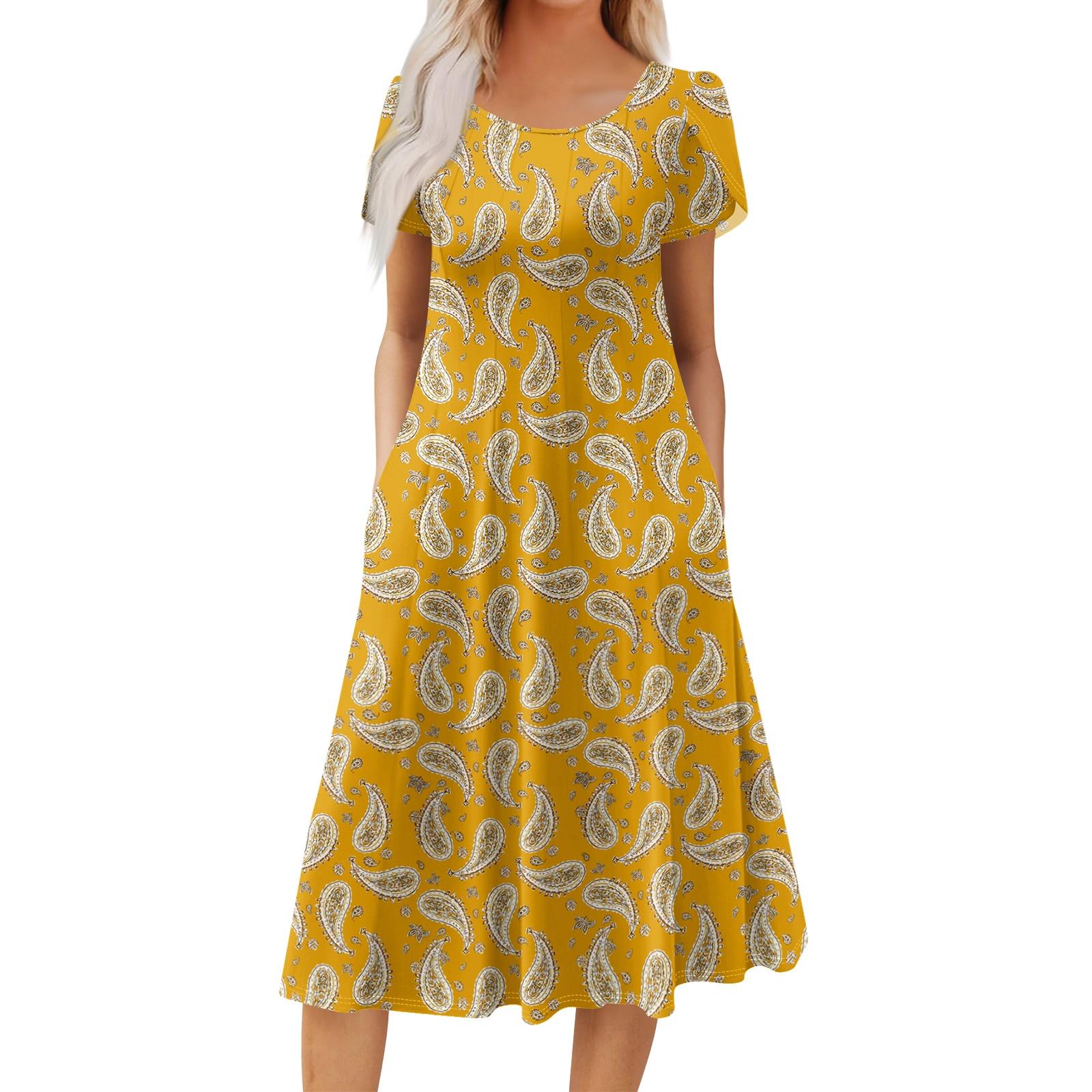 Summer Dresses for Women 2026 Midi Dresses for Women Casual Dresses for Women Floral Dress Graduation Dress XL жовтий
Summer Dresses for Women 2026 Midi Dresses for Women Casual Dresses for Women Floral Dress Graduation Dress XL жовтий