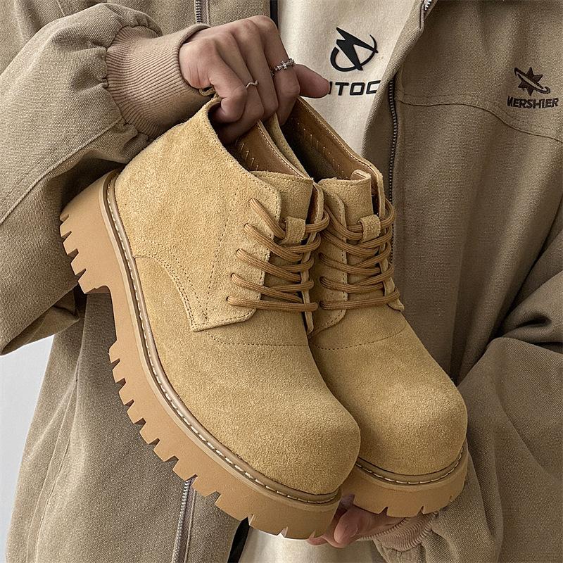 Rhubarb boots with fleece to increase the height of Derby shoes men s platform big head trendy men s Martin boots with fleece men s boots 4626-4727-K 36 жёлтый
Rhubarb boots with fleece to increase the height of Derby shoes men s platform big head trendy men s Martin boots with fleece men s boots 4626-4727-K 36 жёлтый
