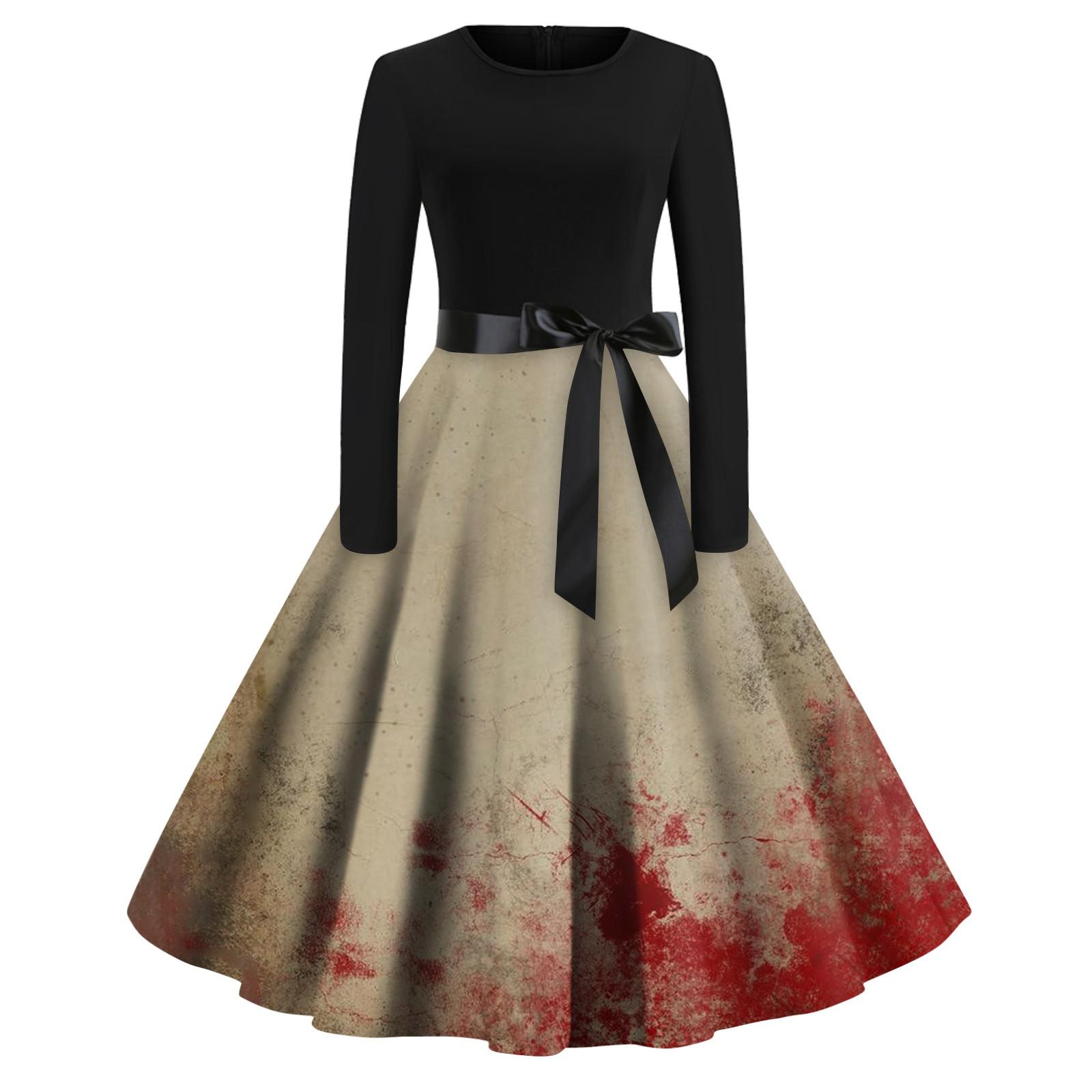 Женское винтажное платье для выпускного вечера с длинным рукавом и принтом на Хэллоуин для всей семьи XXL хаки
Женское винтажное платье для выпускного вечера с длинным рукавом и принтом на Хэллоуин для всей семьи XXL хаки