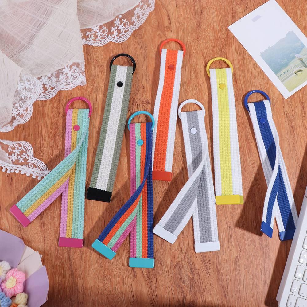 Colorful Stripe Keychain Lanyard Simple DIY Canva Strap Ribbon Rope Keychain Bag Charms жовтий
Colorful Stripe Keychain Lanyard Simple DIY Canva Strap Ribbon Rope Keychain Bag Charms жовтий
