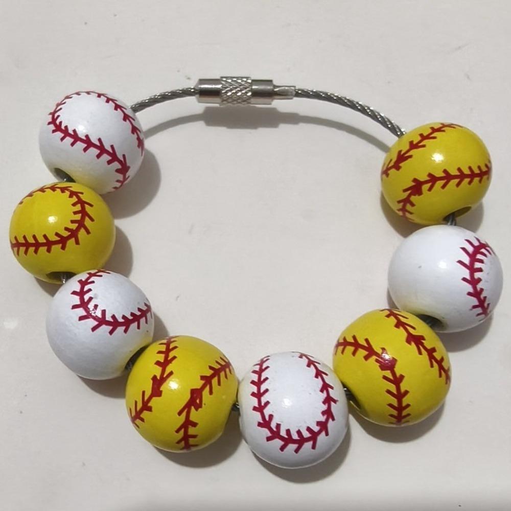 Wooden Baseball Bag Charm Basketball Themed Beaded Pendant Football Key Ring Parties Events Style H
Wooden Baseball Bag Charm Basketball Themed Beaded Pendant Football Key Ring Parties Events Style H