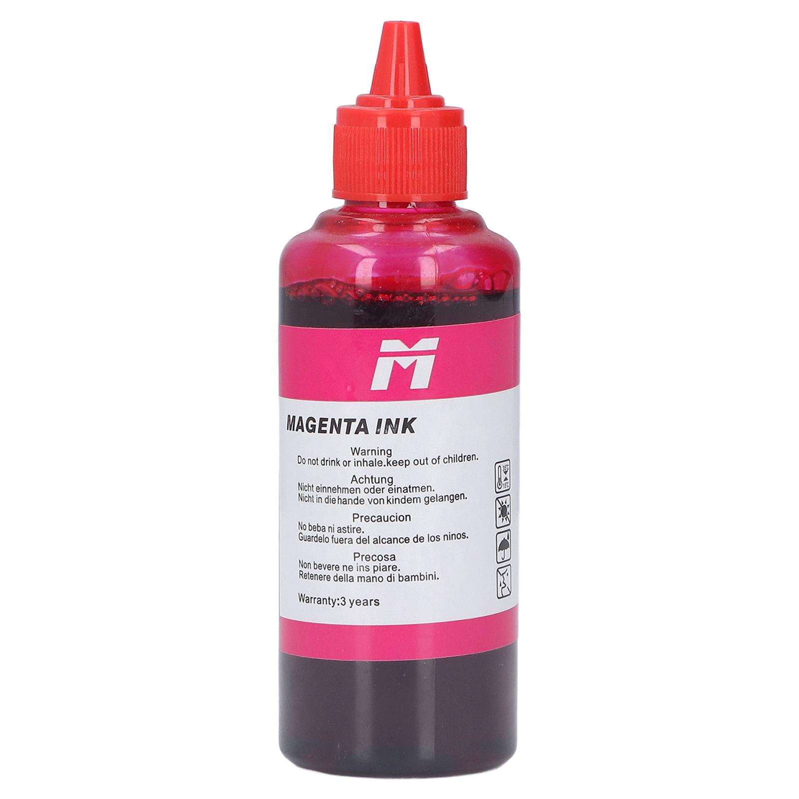100ML Capacity Printing Ink Bottled High Purity Refill Ink Replacement for HP Printer Magenta
100ML Capacity Printing Ink Bottled High Purity Refill Ink Replacement for HP Printer Magenta