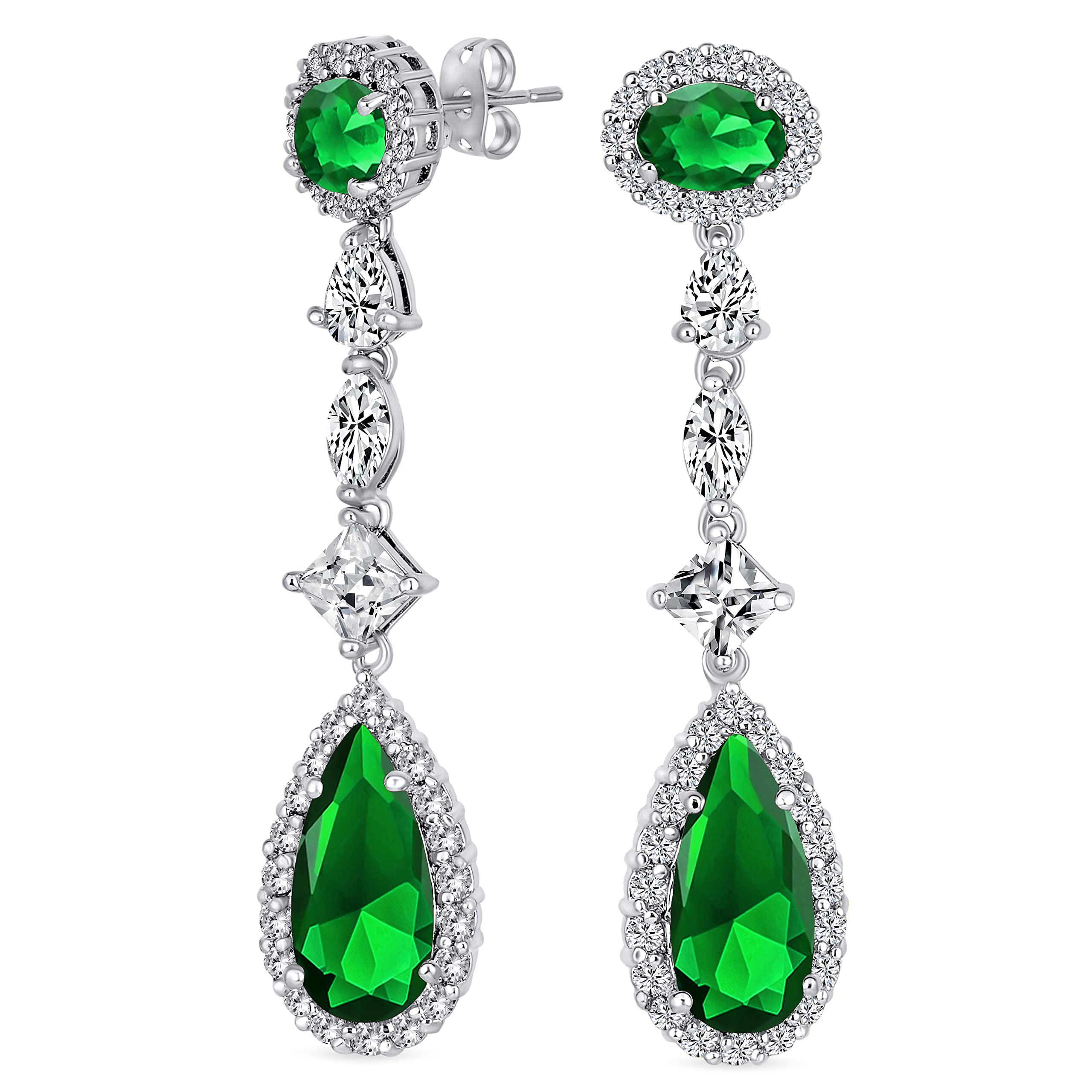 Art Deco Vintage Style Wedding Royal Green Emerald AAA Cubic Zirconia Halo Long Pear Solitaire Tear CZ Statement For Women Pageant Bridal Party Silver
Art Deco Vintage Style Wedding Royal Green Emerald AAA Cubic Zirconia Halo Long Pear Solitaire Tear CZ Statement For Women Pageant Bridal Party Silver