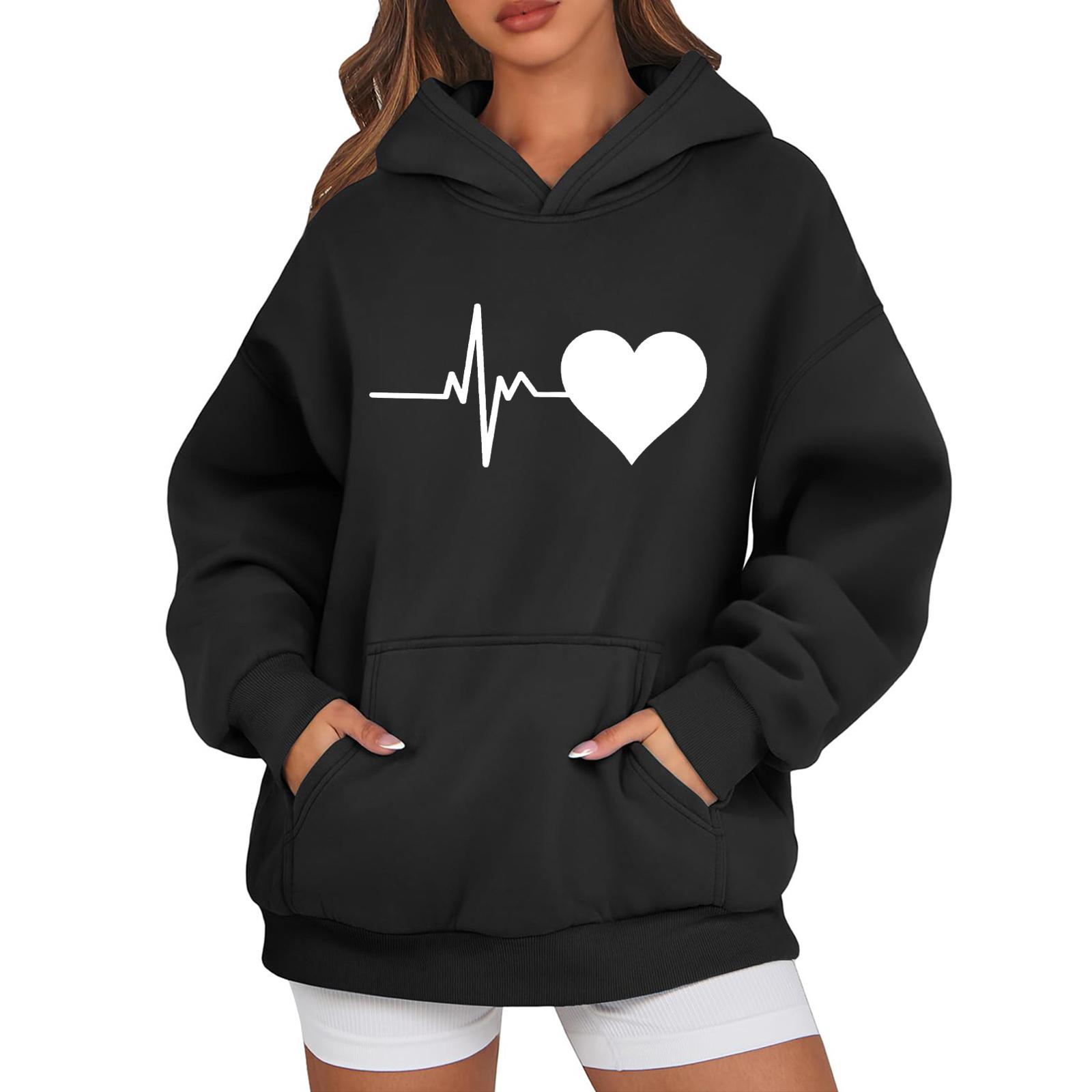 Женские толстовки с капюшоном, свободные толстовки с длинным рукавом, повседневные пуловеры, толстовки с капюшоном, топы XL чёрный
Женские толстовки с капюшоном, свободные толстовки с длинным рукавом, повседневные пуловеры, толстовки с капюшоном, топы XL чёрный