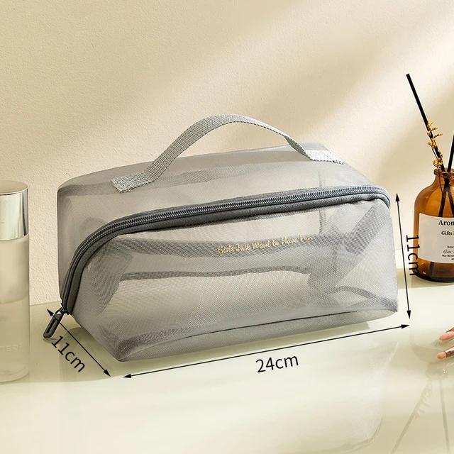 2pcs Large Mesh Transparent Cosmetic Bag Large Capacity Pillow-Shaped Makeup Kits Travel Toiletries Storage Handbag Women Gifts сірий колір
2pcs Large Mesh Transparent Cosmetic Bag Large Capacity Pillow-Shaped Makeup Kits Travel Toiletries Storage Handbag Women Gifts сірий колір