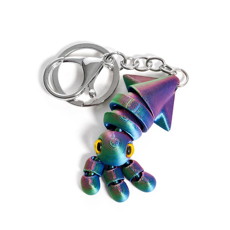 3D-печатный брелок-подвеска в виде кальмара, подвижный, с несколькими суставами, креативный дизайн, украшение, аксессуары для сумки, шарм, подарок
3D-печатный брелок-подвеска в виде кальмара, подвижный, с несколькими суставами, креативный дизайн, украшение, аксессуары для сумки, шарм, подарок