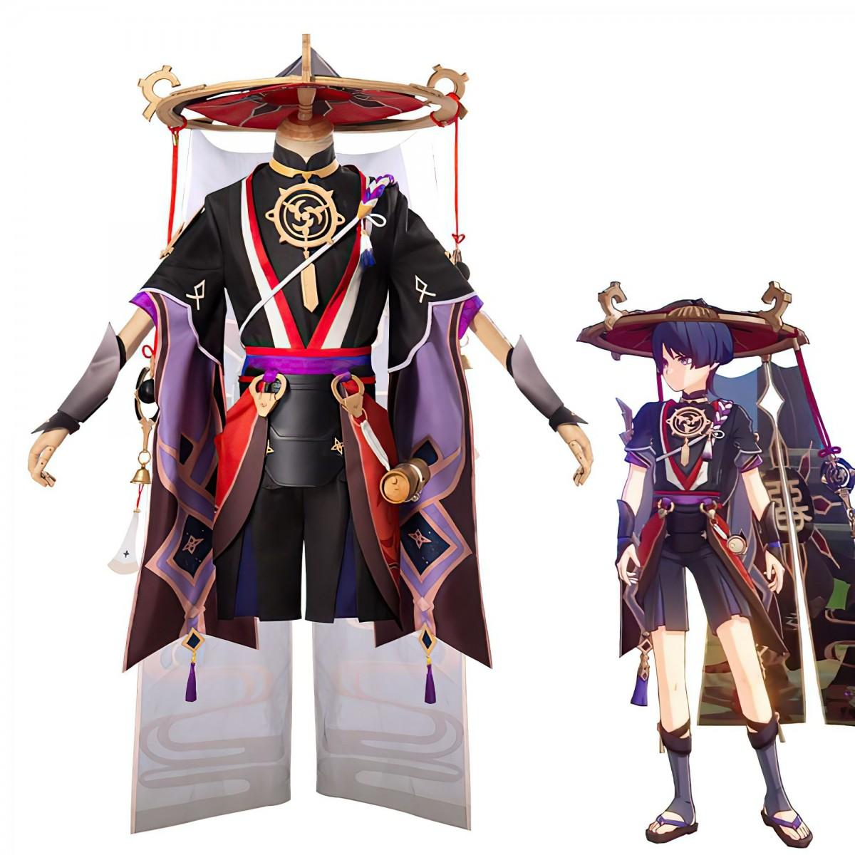 Игра Genshin Impact Scaramouche, полный костюм, костюмы для косплея, парик, вечеринка на Хэллоуин
Игра Genshin Impact Scaramouche, полный костюм, костюмы для косплея, парик, вечеринка на Хэллоуин