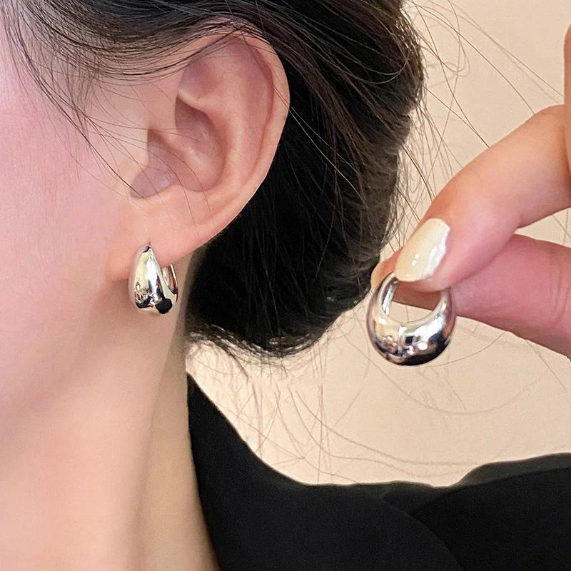 Серьги-кольца из гладкого металла серебристого цвета для женщин, девочек, модные, круглые, серьги-застежки, эффектные серьги, панк-украшения серебряный
Серьги-кольца из гладкого металла серебристого цвета для женщин, девочек, модные, круглые, серьги-застежки, эффектные серьги, панк-украшения серебряный
