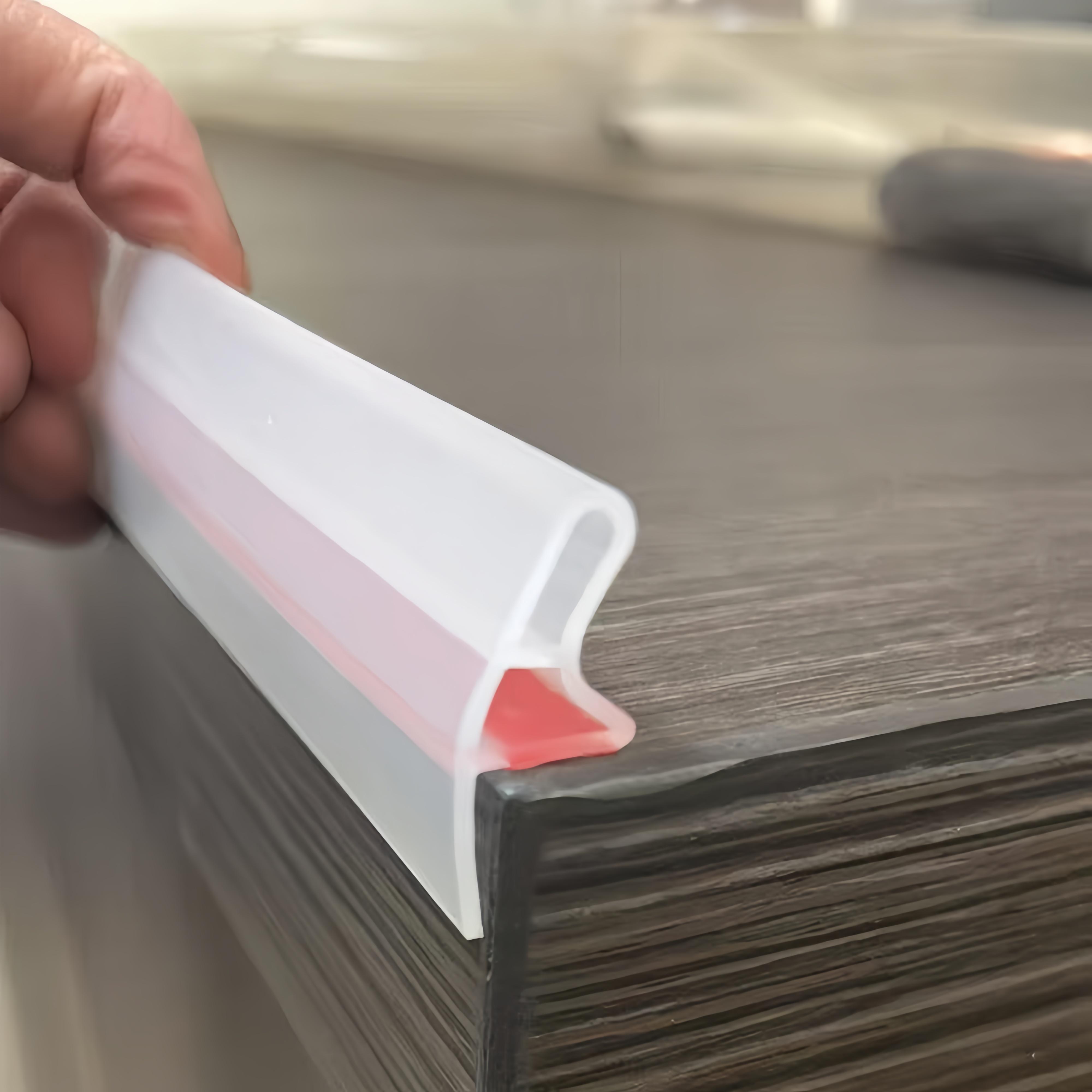 1pc 1/2m Self adhesive PVC kitchen and sink countertop water blocking strip, specifically designed for countertops 1m прозорий
1pc 1/2m Self adhesive PVC kitchen and sink countertop water blocking strip, specifically designed for countertops 1m прозорий