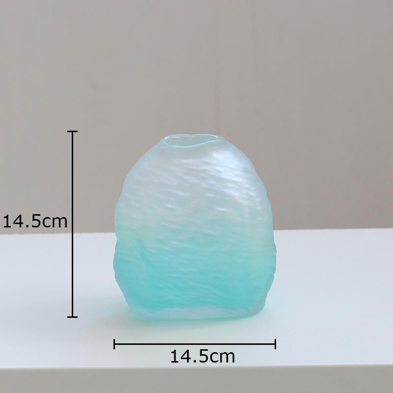 Gradient Blue Frosted Glass Vase Plant Pots Table Decoration Creative Flowers Arrangement Floral Vases Room Aesthetic Decor
Gradient Blue Frosted Glass Vase Plant Pots Table Decoration Creative Flowers Arrangement Floral Vases Room Aesthetic Decor