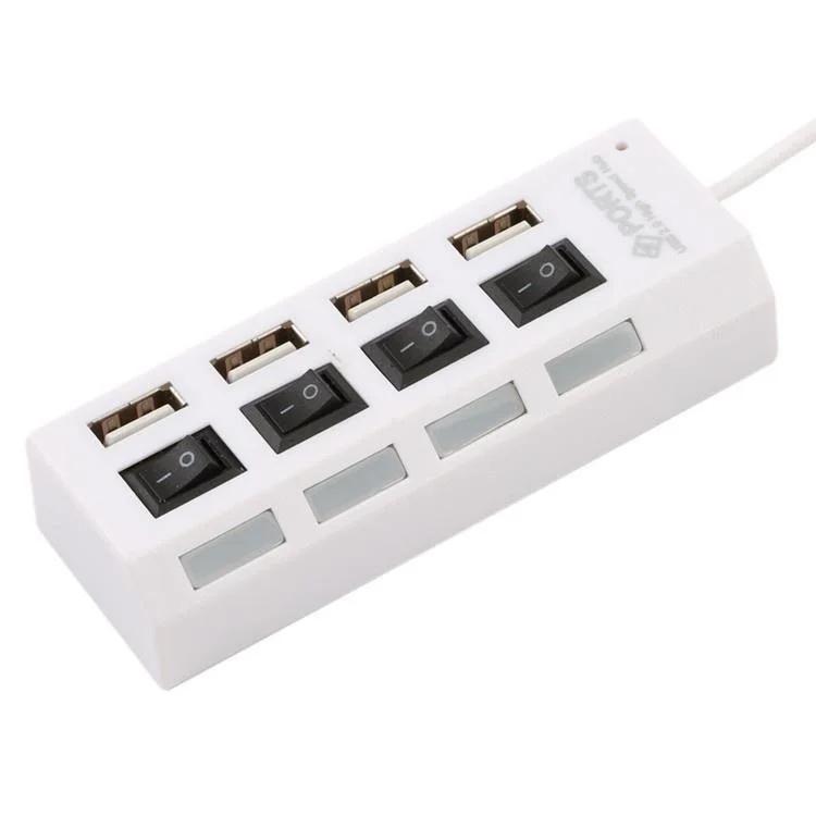 4-портовый USB-хаб 2.0 Адаптер-расширитель Мульти USB-разветвитель Множественный удлинитель со светодиодной лампой и переключателем для ПК Ноутбука белый
4-портовый USB-хаб 2.0 Адаптер-расширитель Мульти USB-разветвитель Множественный удлинитель со светодиодной лампой и переключателем для ПК Ноутбука белый
