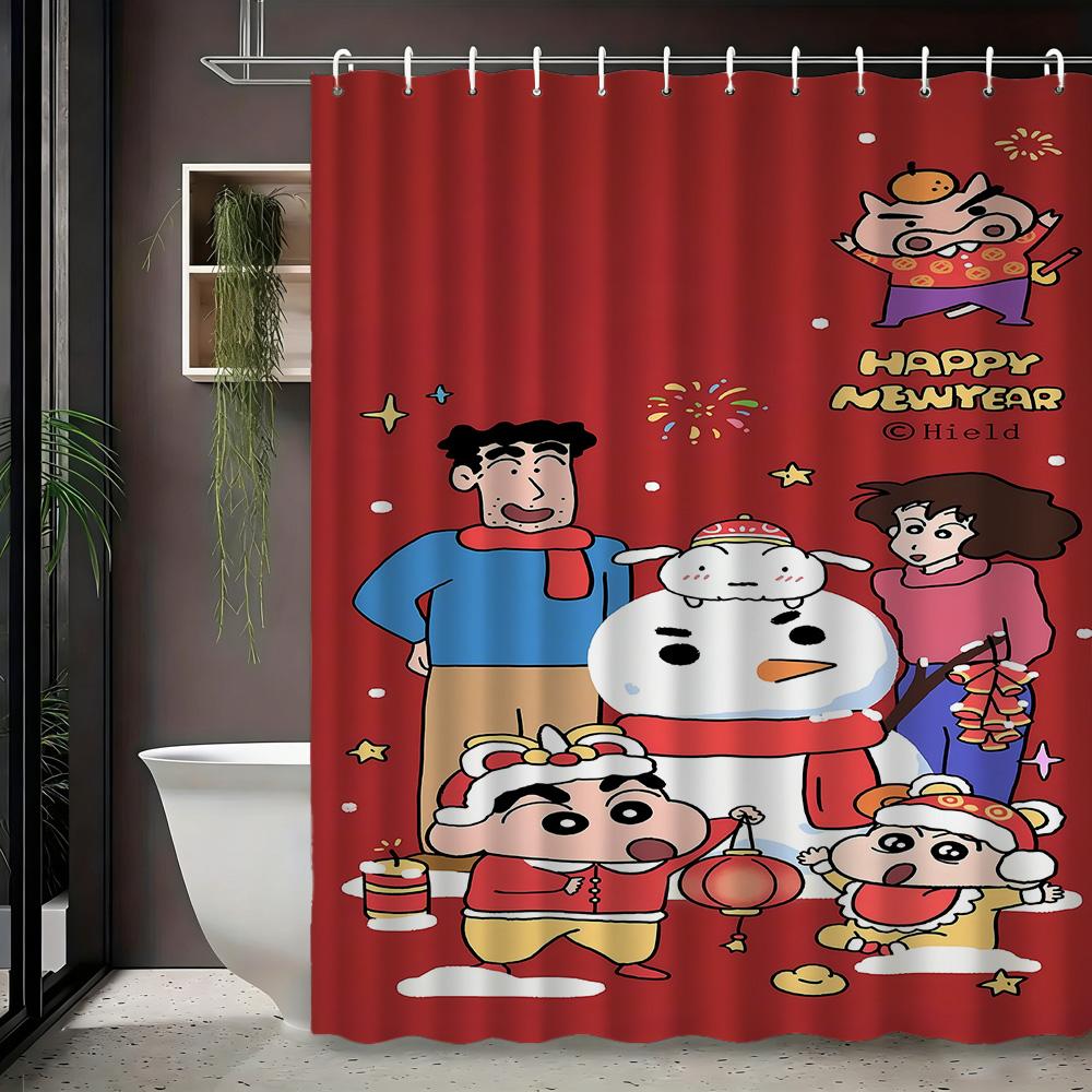 Crayon Shin-Chan & Friends Primitive Style Carrying Giant Fish Scene 2D Print Waterproof Shower Curtain, Warm Caramel Orange Bat W60H190(CM)-1 Pcs
Crayon Shin-Chan & Friends Primitive Style Carrying Giant Fish Scene 2D Print Waterproof Shower Curtain, Warm Caramel Orange Bat W60H190(CM)-1 Pcs