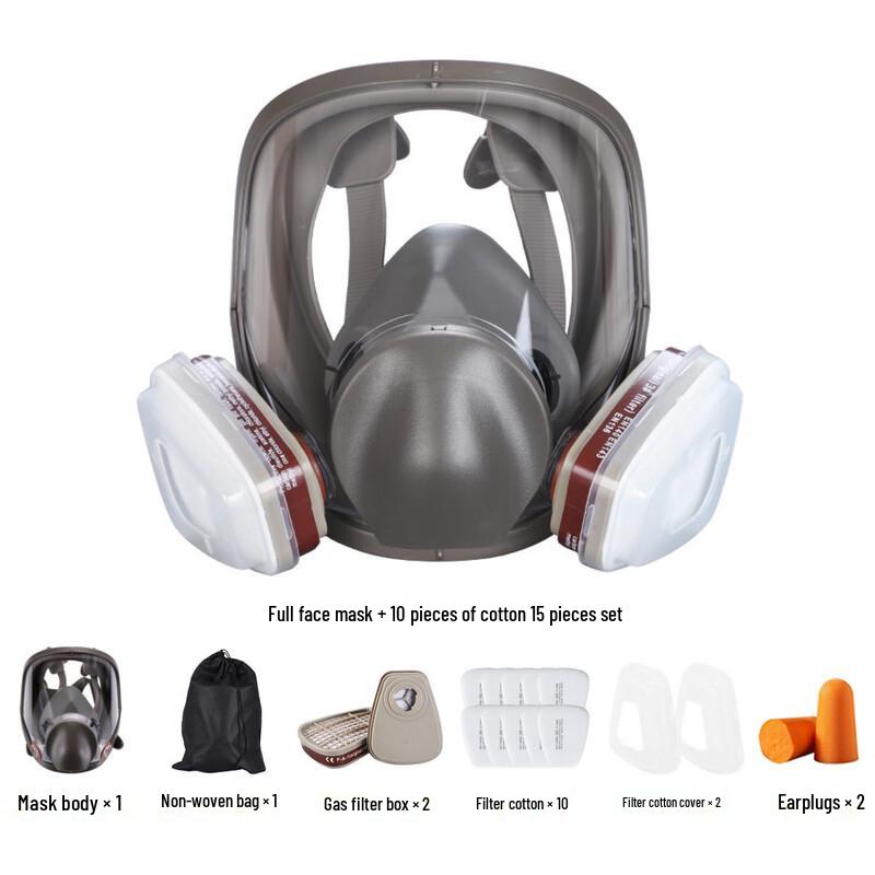 Brangdy Full Face Respirator Mask Kit One Size
Brangdy Full Face Respirator Mask Kit One Size
