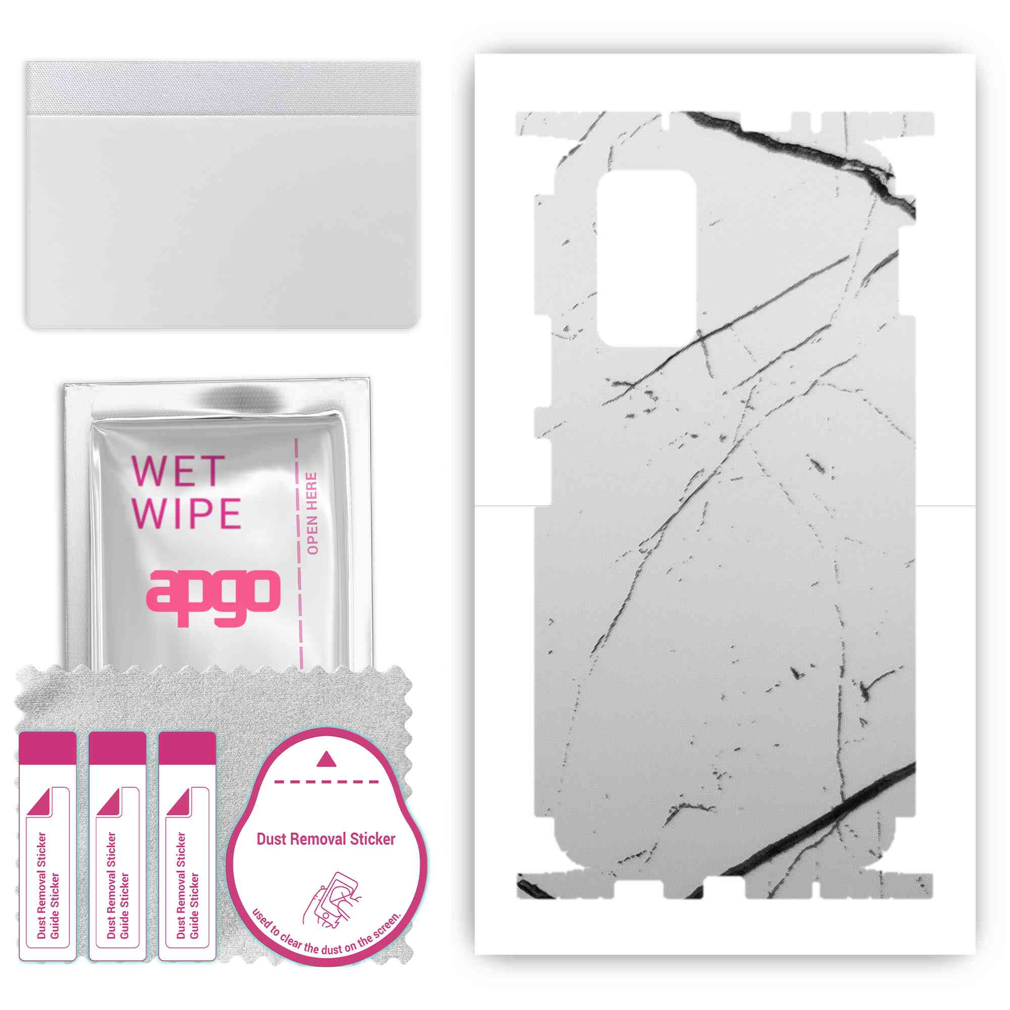 apgo Protective Skin Sticker for the back+sides compatible with Xiaomi Redmi Note 10 Pro, Full Wrap Film, Foil, Vinyl - Pattern White Marble
apgo Protective Skin Sticker for the back+sides compatible with Xiaomi Redmi Note 10 Pro, Full Wrap Film, Foil, Vinyl - Pattern White Marble