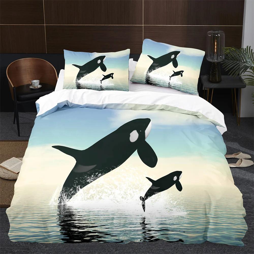 Carton Whale Soft Duvet Cover King Quen Lovely Ocean Animal Beding Set for Children Kids Tens Adult Peoples Wildlife 2/3pcs Polyester Comfortable 120*200cm Single
Carton Whale Soft Duvet Cover King Quen Lovely Ocean Animal Beding Set for Children Kids Tens Adult Peoples Wildlife 2/3pcs Polyester Comfortable 120*200cm Single
