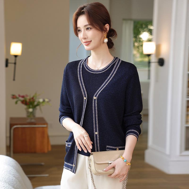 2026 Spring Women s Knit Cardigan Two-Piece Set: Stylish Thin Jacket for Middle-Aged and Elderly Women 120 темно-синього кольору
2026 Spring Women s Knit Cardigan Two-Piece Set: Stylish Thin Jacket for Middle-Aged and Elderly Women 120 темно-синього кольору