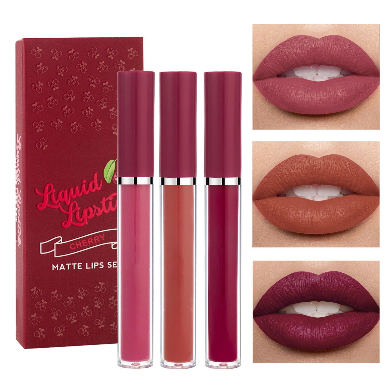 Набор из 3-х антипригарных блесков для губ. Бархатная помада, водостойкий невыцветающий блеск для губ, антипригарный, с чистым цветом. One Size
Набор из 3-х антипригарных блесков для губ. Бархатная помада, водостойкий невыцветающий блеск для губ, антипригарный, с чистым цветом. One Size