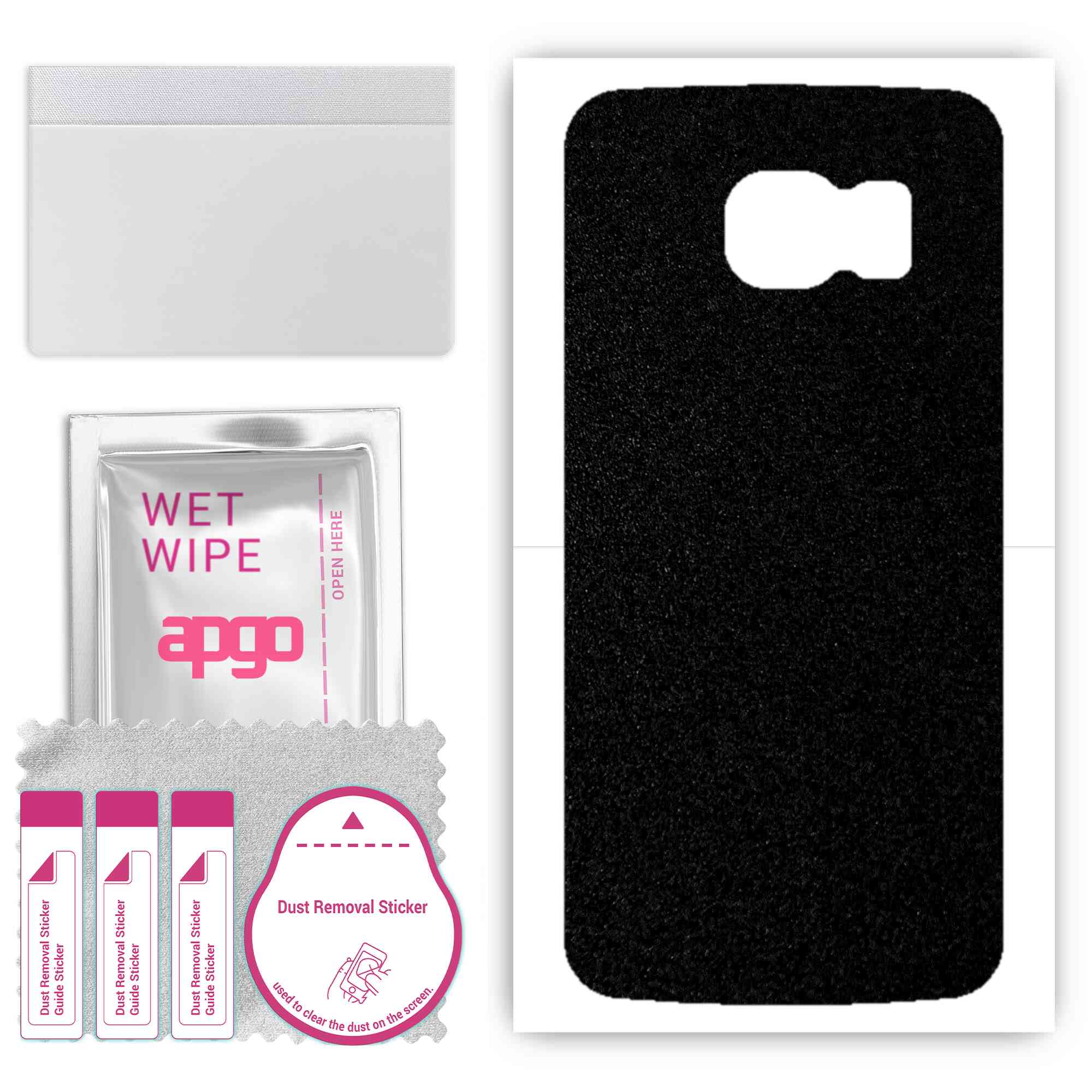 apgo Protective Skin Sticker for the back compatible with Samsung Galaxy S6 G920, Wrap Film, Foil, Vinyl - Pattern Matte Black
apgo Protective Skin Sticker for the back compatible with Samsung Galaxy S6 G920, Wrap Film, Foil, Vinyl - Pattern Matte Black