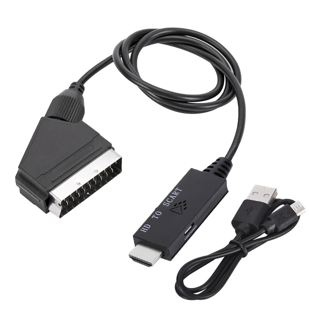 HD 1080p HDMI-Compatible to Scart Converter Scart to HDMI-Compatible Input Output Audio Video Cable Adapter for HDTV/DVD
HD 1080p HDMI-Compatible to Scart Converter Scart to HDMI-Compatible Input Output Audio Video Cable Adapter for HDTV/DVD