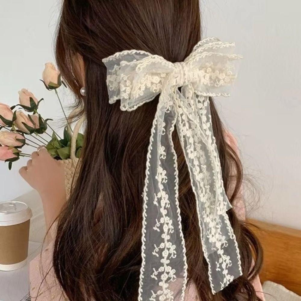Large Lace Embroidery Hair Clip French Style Women Hairpin Lace Bow Hair Clip Hair Accessory бежевый
Large Lace Embroidery Hair Clip French Style Women Hairpin Lace Bow Hair Clip Hair Accessory бежевый