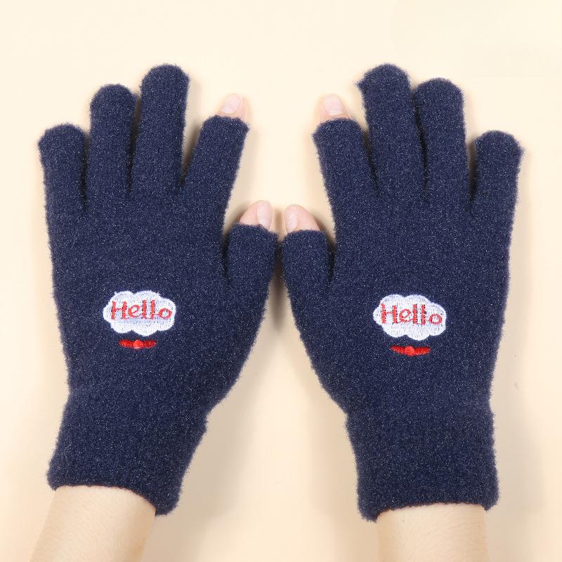Новые женские двухслойные теплые вязаные перчатки Зимние непродуваемые утолщенные милые мультяшные перчатки с сенсорным экраном One size
Новые женские двухслойные теплые вязаные перчатки Зимние непродуваемые утолщенные милые мультяшные перчатки с сенсорным экраном One size