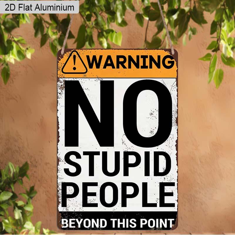 2D Flat 1pc Vintage Warning Aluminum Decoration Plaque, NO STUPID PEOPLE Lettering Sign, Funny Office Decor, Home Door Decor, Garage Decor, Game 20*30cm
2D Flat 1pc Vintage Warning Aluminum Decoration Plaque, NO STUPID PEOPLE Lettering Sign, Funny Office Decor, Home Door Decor, Garage Decor, Game 20*30cm