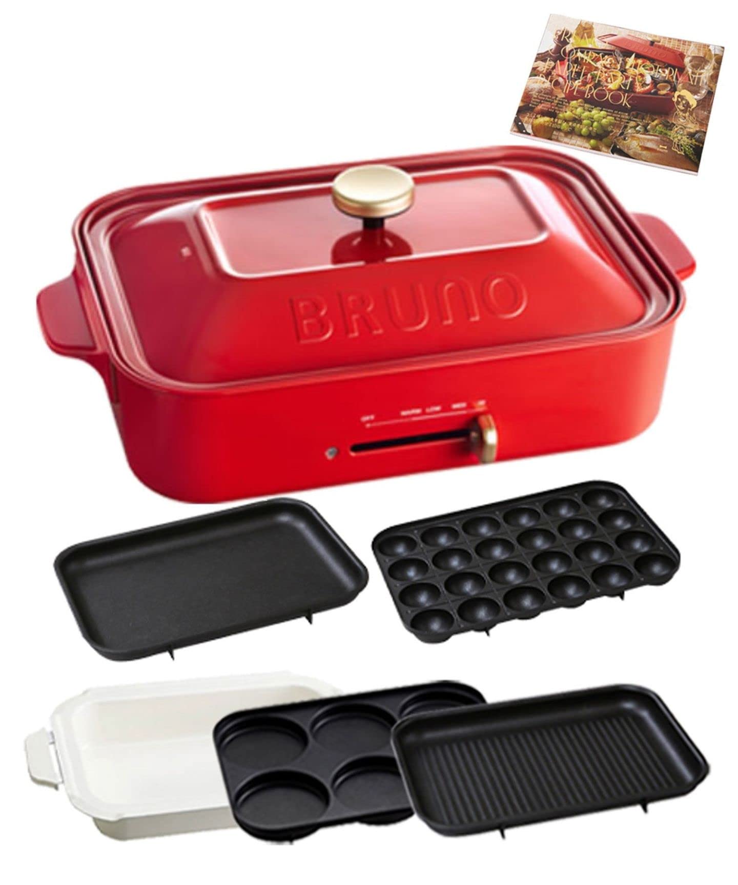 BRUNO Compact Hot Plate Main Unit 5 Types of Plates Ceramic Coated Pot Flat Recipe Book Included Red Stylish Cute This 1 Unit Lid Included 1200w червоний
BRUNO Compact Hot Plate Main Unit 5 Types of Plates Ceramic Coated Pot Flat Recipe Book Included Red Stylish Cute This 1 Unit Lid Included 1200w червоний