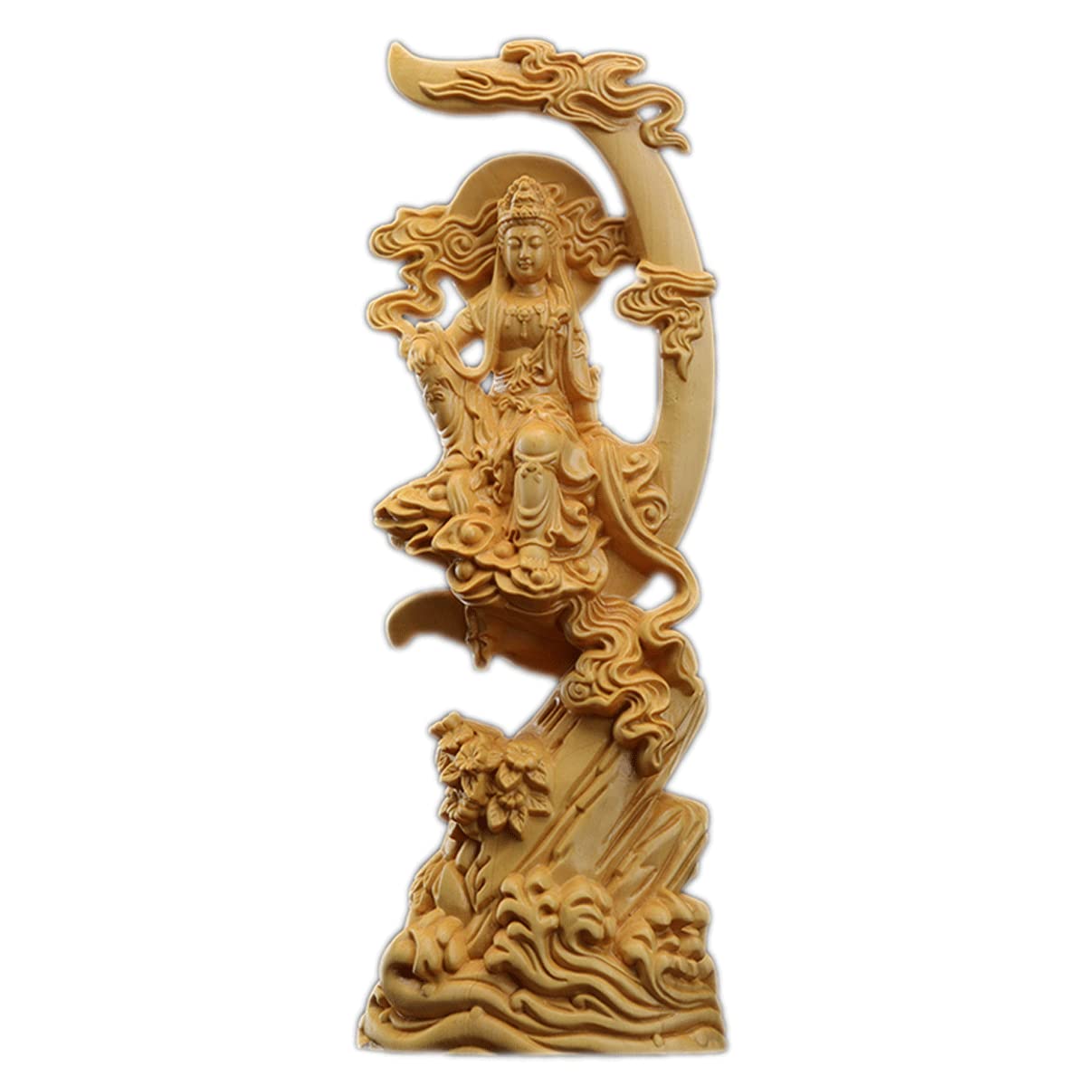 Wooden carved Buddha Bodhisattva Suigetsu Wooden carved High quality boxwood wood Buddhist art Kannon statue Kanzeon Avalokitesvara Buddhist altar
Wooden carved Buddha Bodhisattva Suigetsu Wooden carved High quality boxwood wood Buddhist art Kannon statue Kanzeon Avalokitesvara Buddhist altar