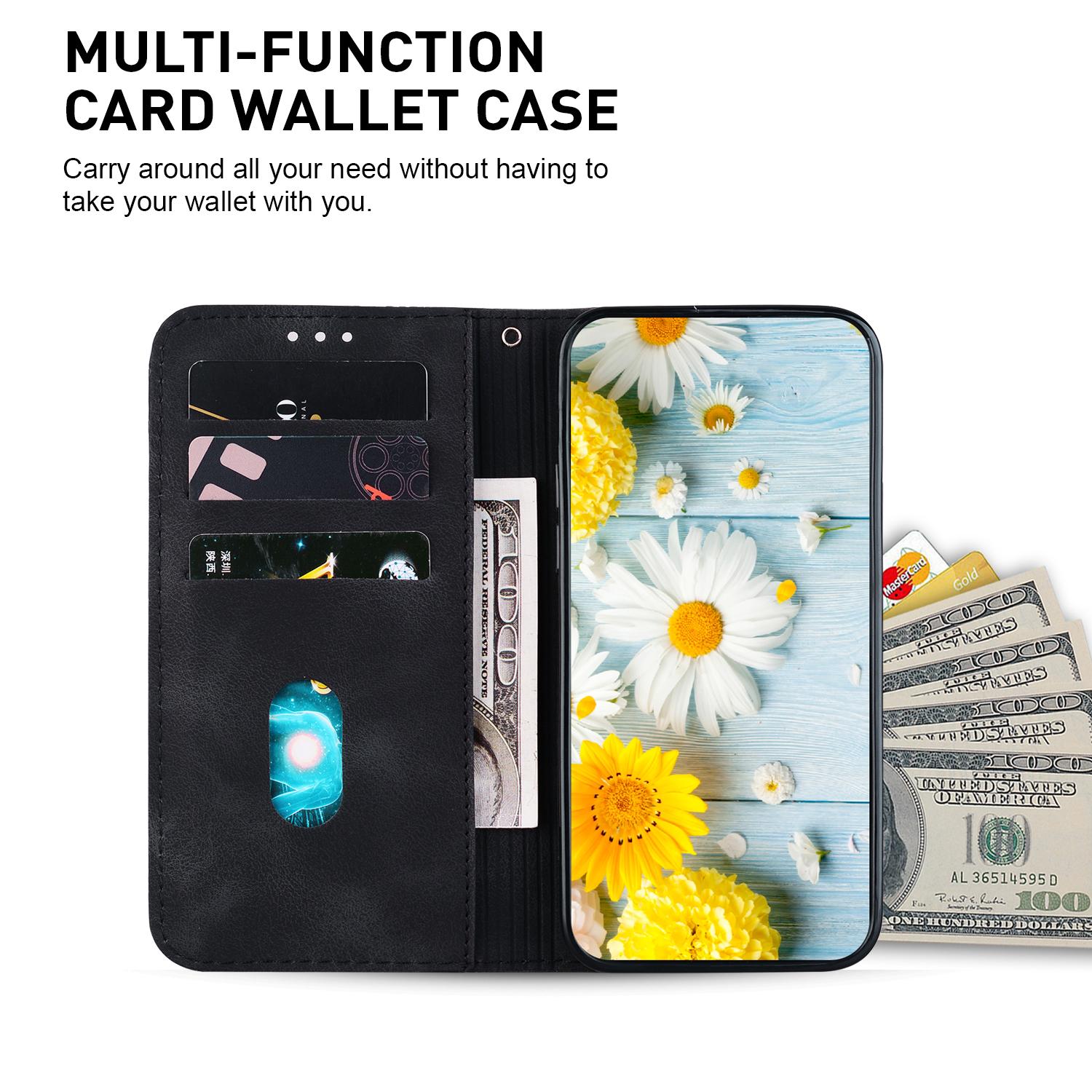For Google Pixel 8 Pro PU Leather Wallet Phone Case Lily Flower Imprint Anti-fall Stand Shell Black
For Google Pixel 8 Pro PU Leather Wallet Phone Case Lily Flower Imprint Anti-fall Stand Shell Black
