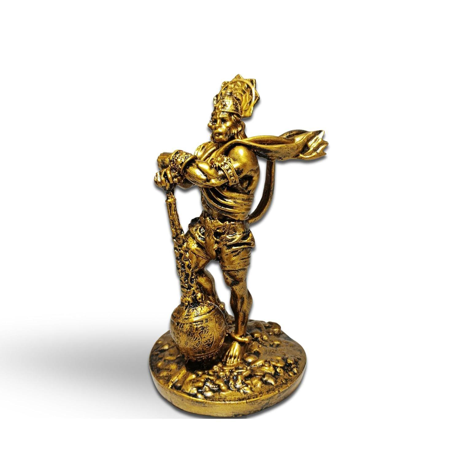 Lord Bahubali Hanuman Gold Antique Marble Dust and Resin Figurine Idol Statue Bajrang Bali Murti Showpiece
Lord Bahubali Hanuman Gold Antique Marble Dust and Resin Figurine Idol Statue Bajrang Bali Murti Showpiece