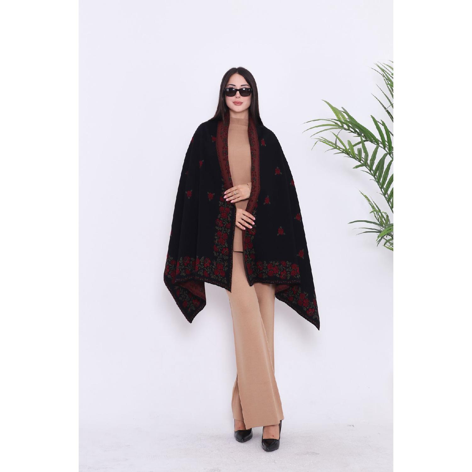 Model With Roses Black Claret Red, Oversized Shoulder Shawl, Knitwear Shoulder Shawl, Shawl, Women, Young, Mother Shawl, 75x180 Cm
Model With Roses Black Claret Red, Oversized Shoulder Shawl, Knitwear Shoulder Shawl, Shawl, Women, Young, Mother Shawl, 75x180 Cm