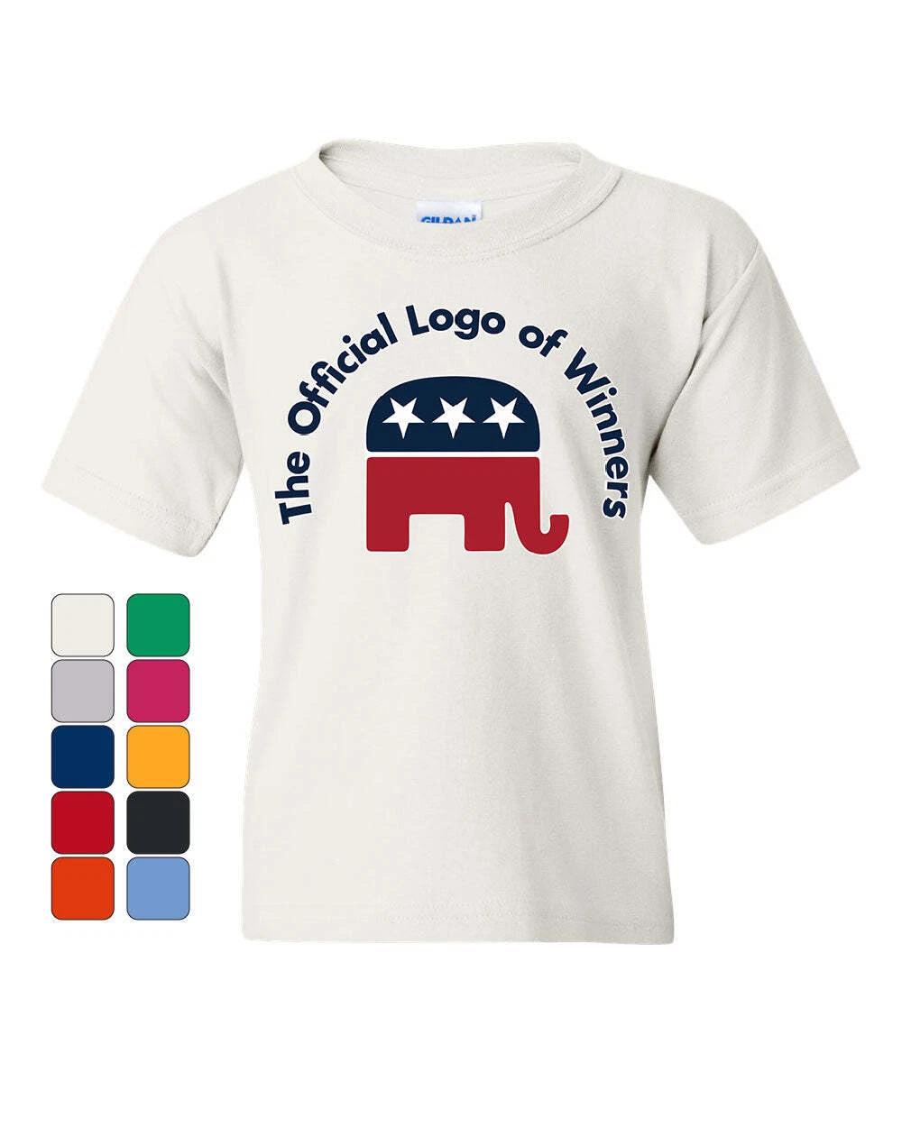 The Official Logo of Winners Youth kids boys T-Shirt Republican Party Elephant Kids Tee 160
The Official Logo of Winners Youth kids boys T-Shirt Republican Party Elephant Kids Tee 160